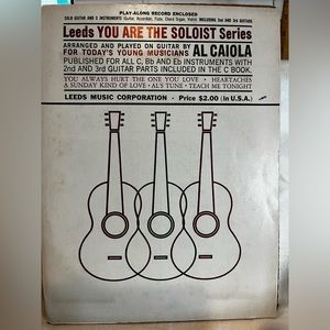 Vintage Leeds You Are The Soloist Series Sheet Music.